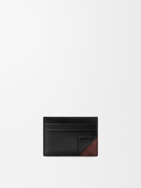 Loewe Switch plain cardholder in supple grained calfskin and suede