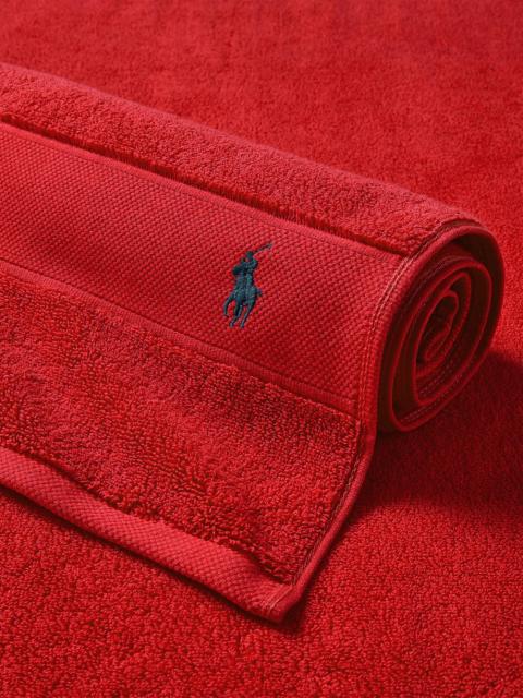 Ralph Lauren Polo Player Cotton Bath Mat - Rl 2000 Red