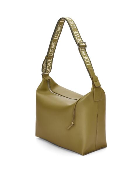 Loewe Cubi Crossbody bag in supple smooth calfskin and jacquard