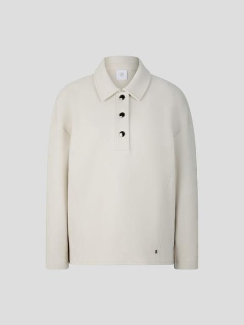 BOGNER Taira Polo sweatshirt in Cream