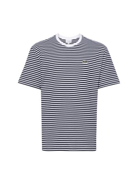 LACOSTE striped cotton T-shirt