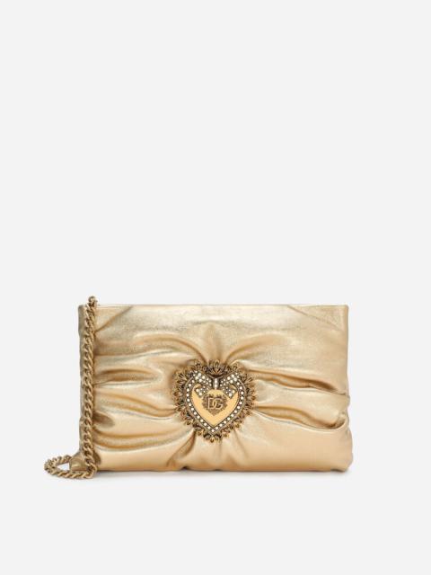 Dolce & Gabbana Small foiled calfskin Devotion Soft bag