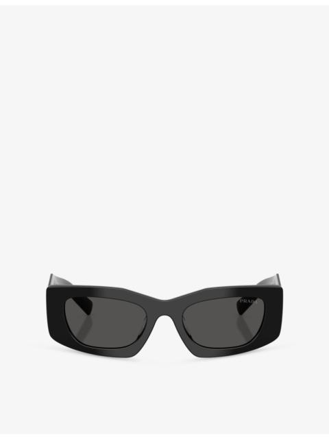 Prada PR D03SD Rectangle-Frame Acetate Sunglasses