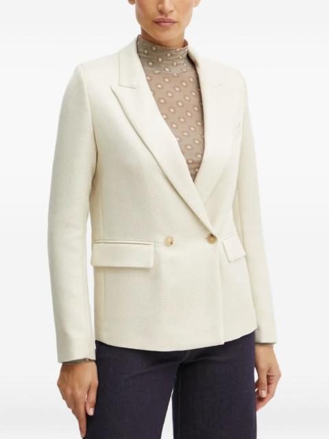 forte_forte double-breasted twill blazer