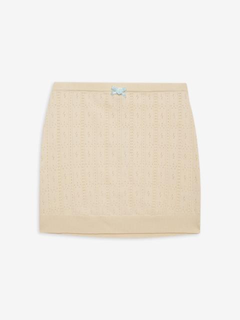 For Love & Lemons Daniela Knit Mini Skirt