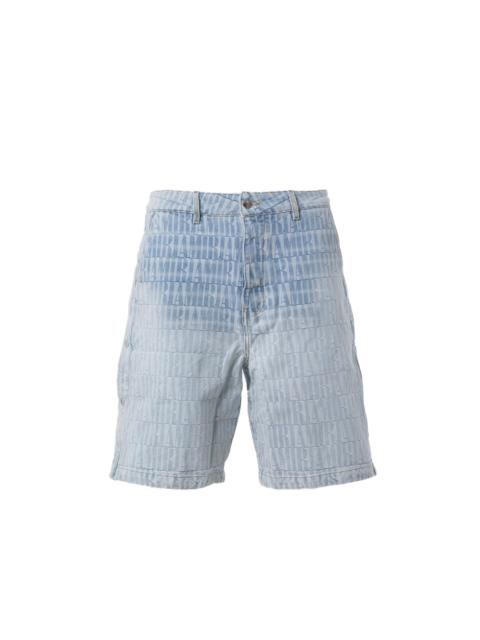 AMIRI AMIRI JACQUARD SNAP OFF SHORTS / STONE INDIGO