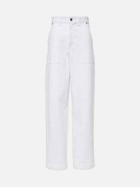 Hewitt high-rise barrel-leg jeans