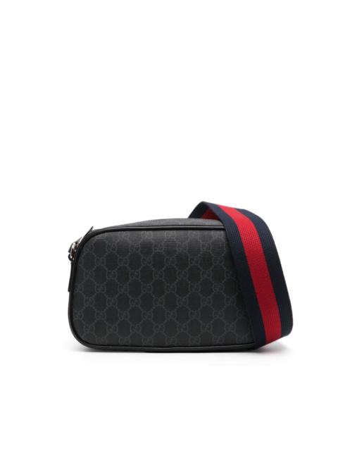 GG Supreme leather messenger bag