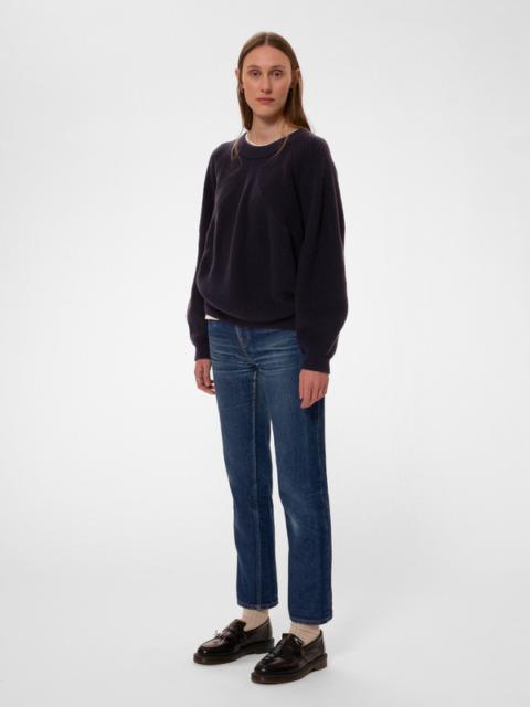 Nudie Jeans Fia Ribbed Sweater Navy