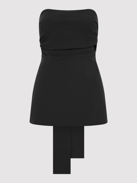 ST. AGNI Strapless Tie Back Top - Black