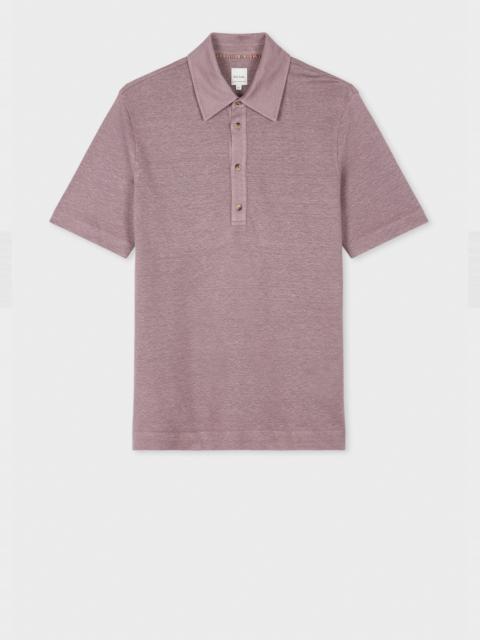 Paul Smith Mauve Linen Piqué Polo Shirt