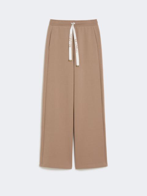 'S Max Mara Wide-fit jersey trousers - CAMEL