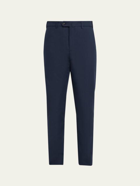 Loro Piana Men's Carlo Hyannis Straight Cotton Trousers