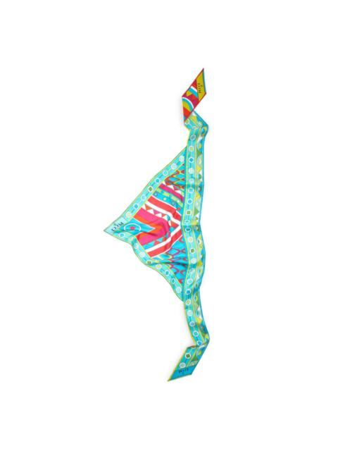 Vivara-print silk twill scarf