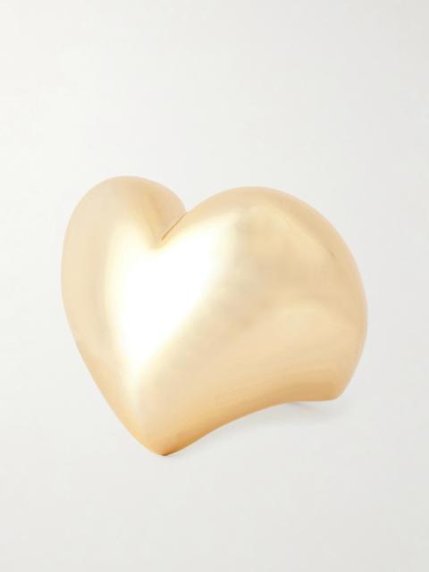 JENNIFER FISHER Puffy Heart Gold-plated Ring