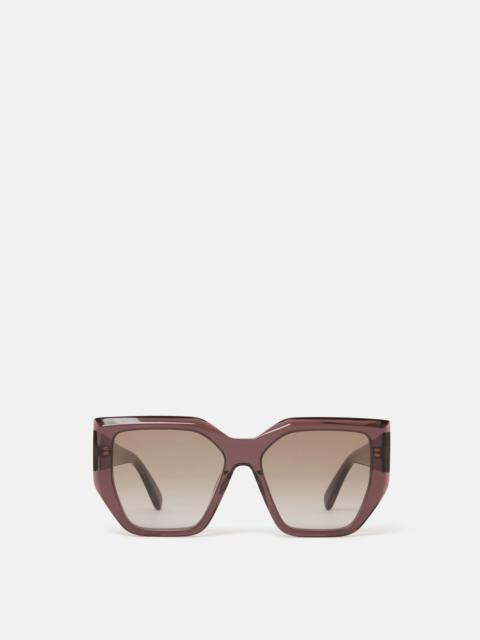 Stella McCartney Chunky Square Cat-Eye Sunglasses