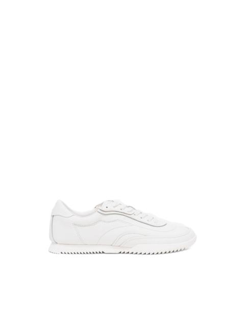 BOSS logo-embossed leather sneakers