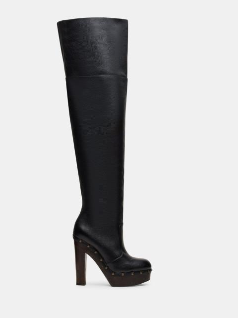 STEVE MADDEN DELMIRA BLACK LEATHER