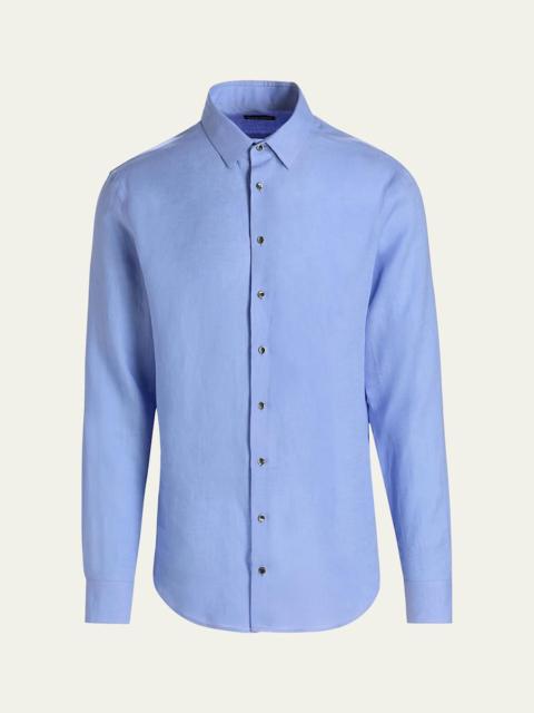GIORGIO ARMANI Men's Linen Classic-Fit Sport Shirt
