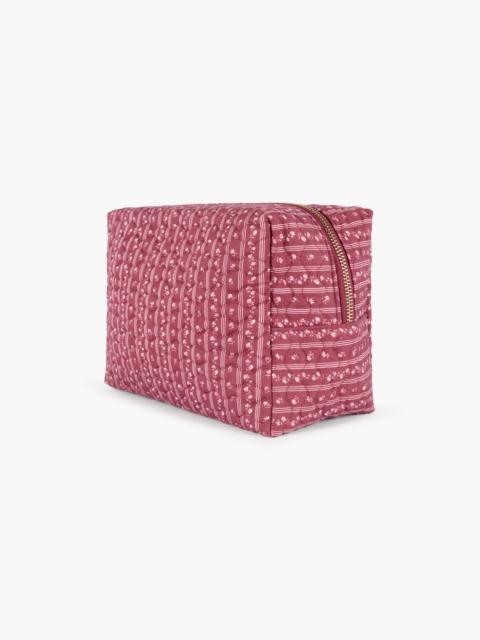 Hill House Home The Quilted Cosmetic Bag - Bramble Stripe Berry