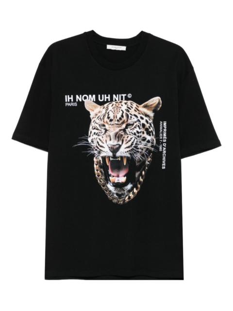 ih nom uh nit animal-print T-shirt