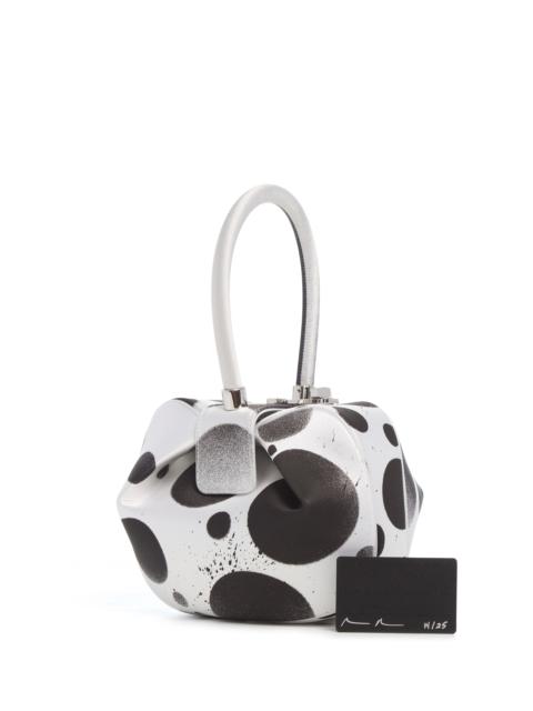 GABRIELA HEARST Adam Pendleton x Gabriela Hearst Nina Bag in Black & White Satin № 14