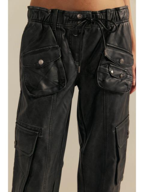 FREE PEOPLE We The Free Tahiti Menswear Vegan Leather Pull-On Pants