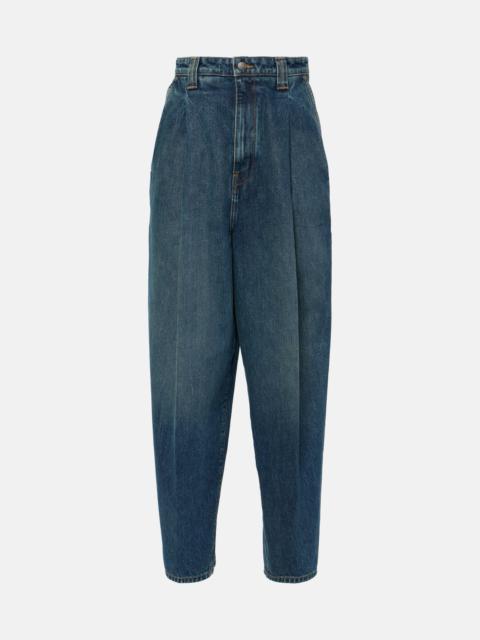 KHAITE Ashford high-rise tapered jeans