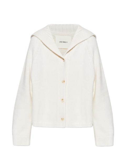 LISA YANG Mora hooded buttoned cardigan