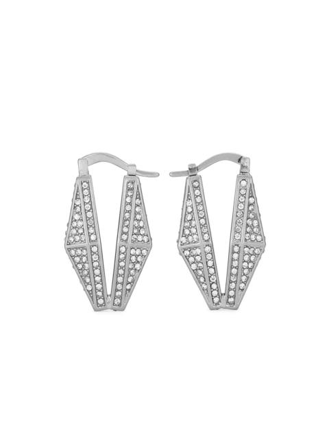 JIMMY CHOO Diamond Chain crystal-embellished earrings