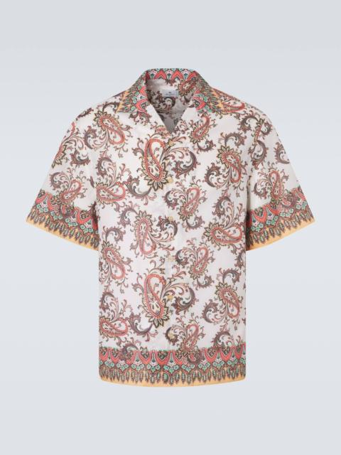 Etro Paisley cotton bowling shirt