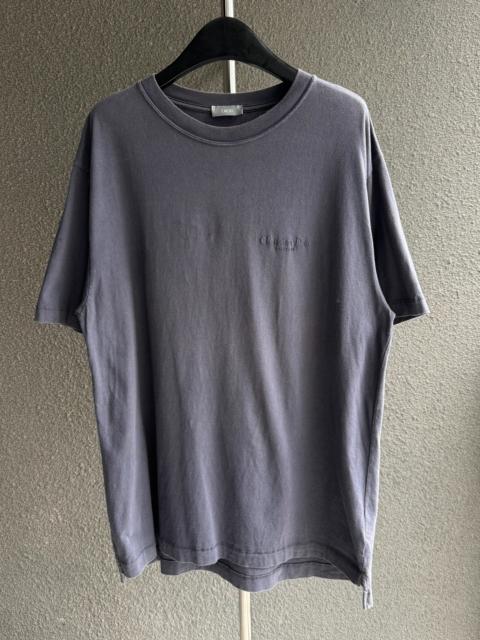 Dior Dior Embroidered Slogan Washed Short Sleeve Top