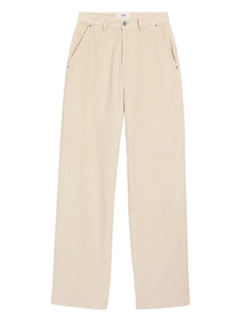 AMI Paris cotton wide-leg trousers