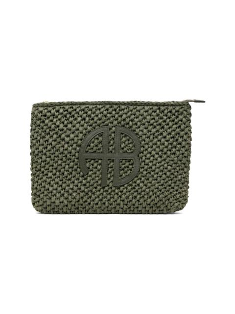 ANINE BING Green Rio Pouch