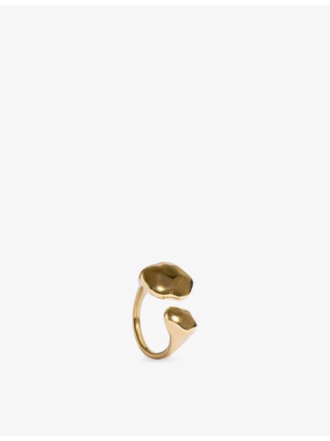 MONICA VINADER Odyssey Open 18ct Yellow Gold Vermeil Ring