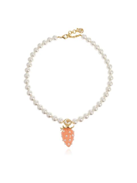 CASABLANCA strawberry-pendant necklace