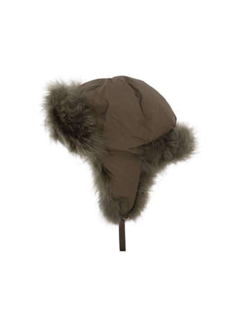 Yves Salomon feather-detail winter hat