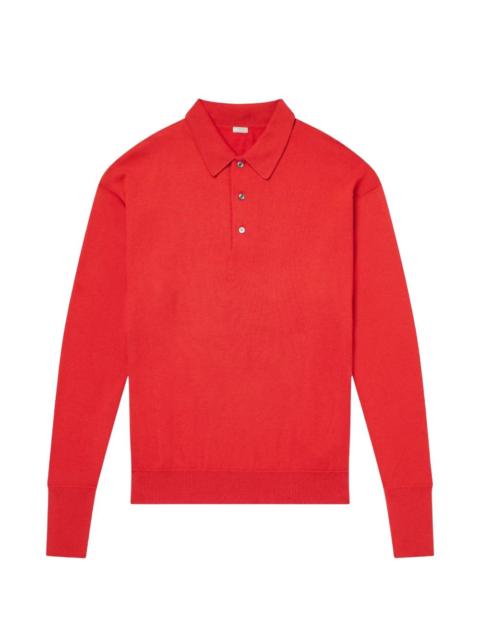 A.PRESSE long-sleeve polo shirt