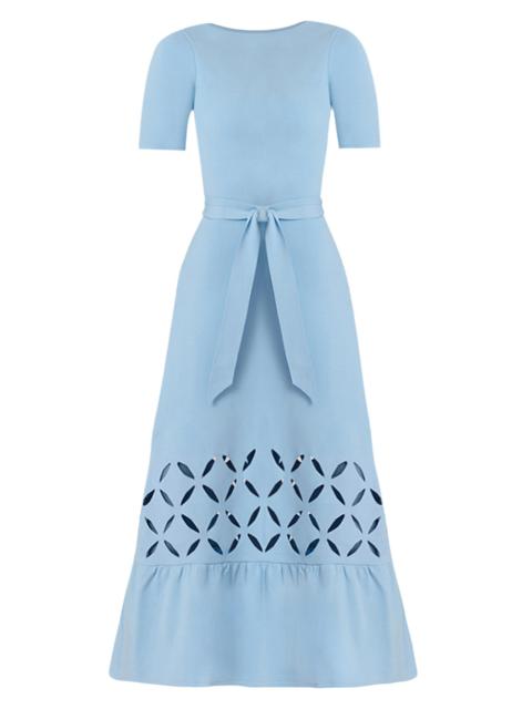 Shoshanna Women's Pendelton A-Line Midi-Dress - Sky Blue