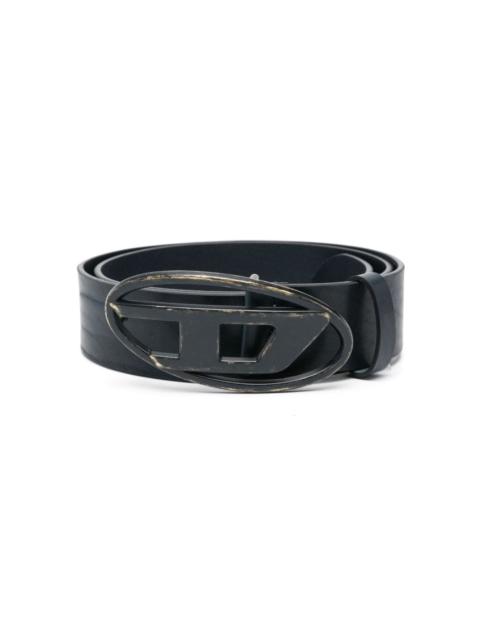 Diesel Oval D-buckle leather belt