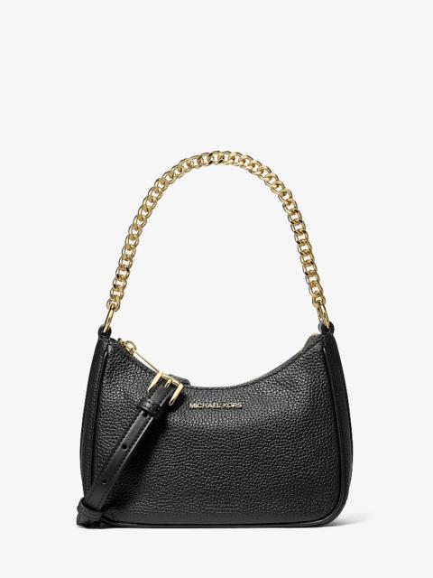 MICHAEL KORS Jet Set Travel Small Pebbled Leather Convertible Crossbody Bag