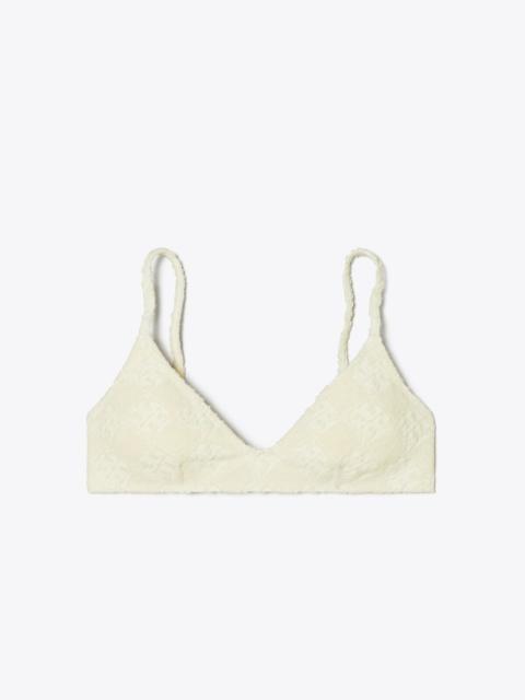 TORY BURCH Terry Logo Bikini Top