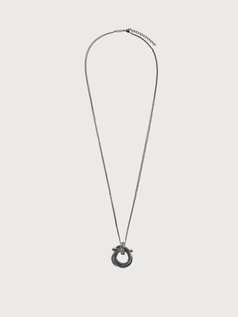 FERRAGAMO GANCINI PENDANT NECKLACE