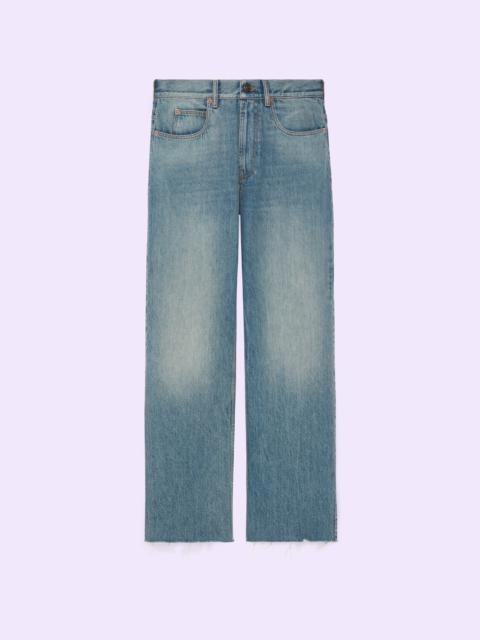 Baggy stonewashed denim pant