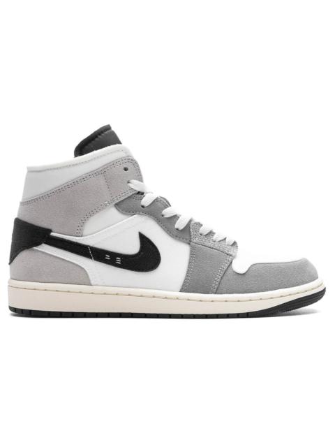 Jordan AIR JORDAN 1 MID SE CRAFT - CEMENT GREY /BLACK/WHITE