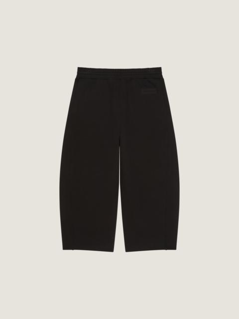Givenchy CROPPED JOGGER PANTS IN FLEECE WITH GIVENCHY PATCH