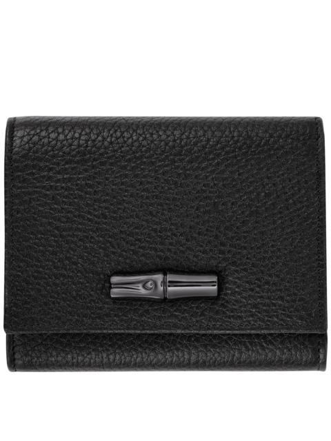 Roseau Essential Wallet Black - Leather