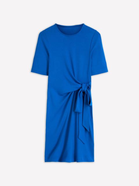 BODEN Zinnia Tie Jersey Short Dress-Kingfisher Blue