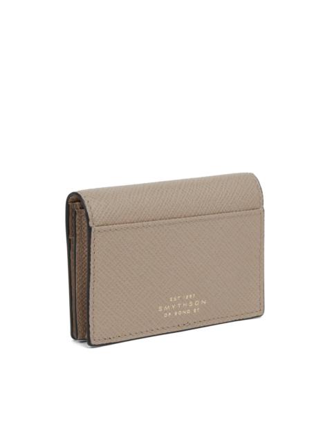 Smythson Panama cross-grain card case
