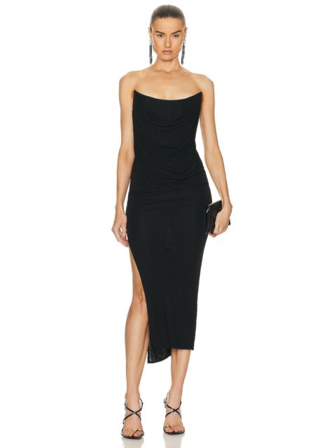 Strapless Drape Dress